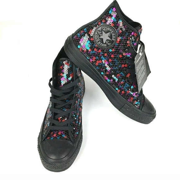 Converse Chuck Taylor Sequined Shoes Ladies 7M - Picture 4 of 8